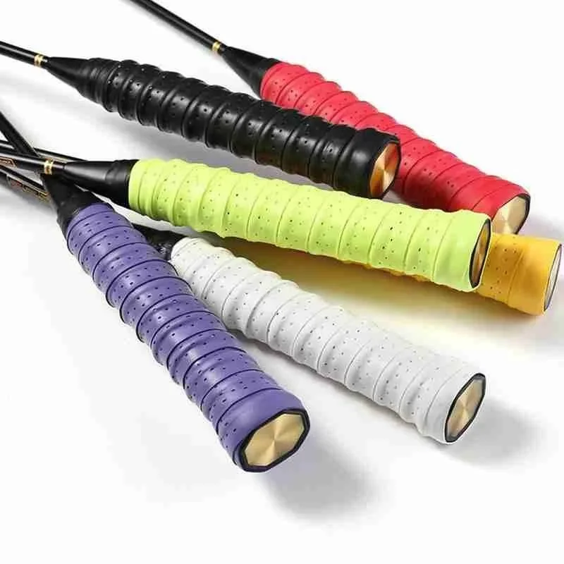 Description Picture 5 of item6 Colors Brand Anti-slip Racket Grip Badminton Overgrips Sweatband Outdoor Sports Accessories Tennis Tape Hand Grips