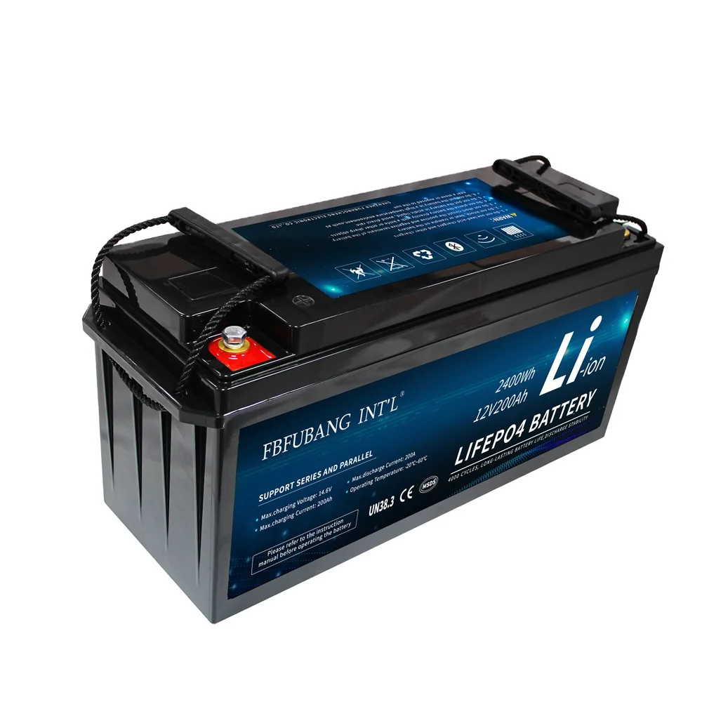 LifePO4 12V 200ah For Solar Power/camping Caravan/RV/boat/yacht Deep Cycle Lithium Ion Battery 12v 200ah lifepo4 bateria bms de energia de lítio deep ciclos para 12 8v rv campistas carrinho de golfe fora de estrada fora