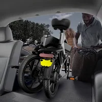 Vélo électrique pliable pour adulte avec 2 sièges pour longue Distance 400W 48V léger Portable Mini vélo électrique pliant homme 3