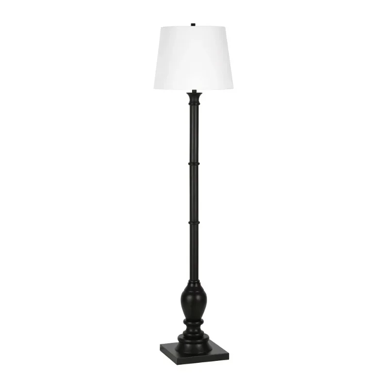 

DUTRIEUX Farmhouse 68 in 1-Light Floor Lamps with Shade included, Black
