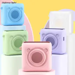 Soft Silicone Case Cover for PeriPage A6 Thermal Printer with Strap Waterproof Anti Dust Shockproof Anti-Scratch Protective Case