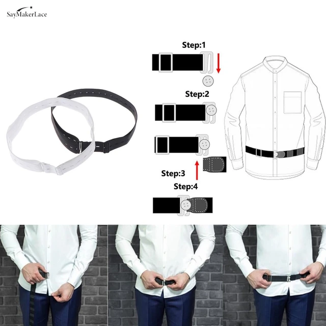 Fashion Shirt Holder Adjustable Shirt Stay Best Tuck It Belt men