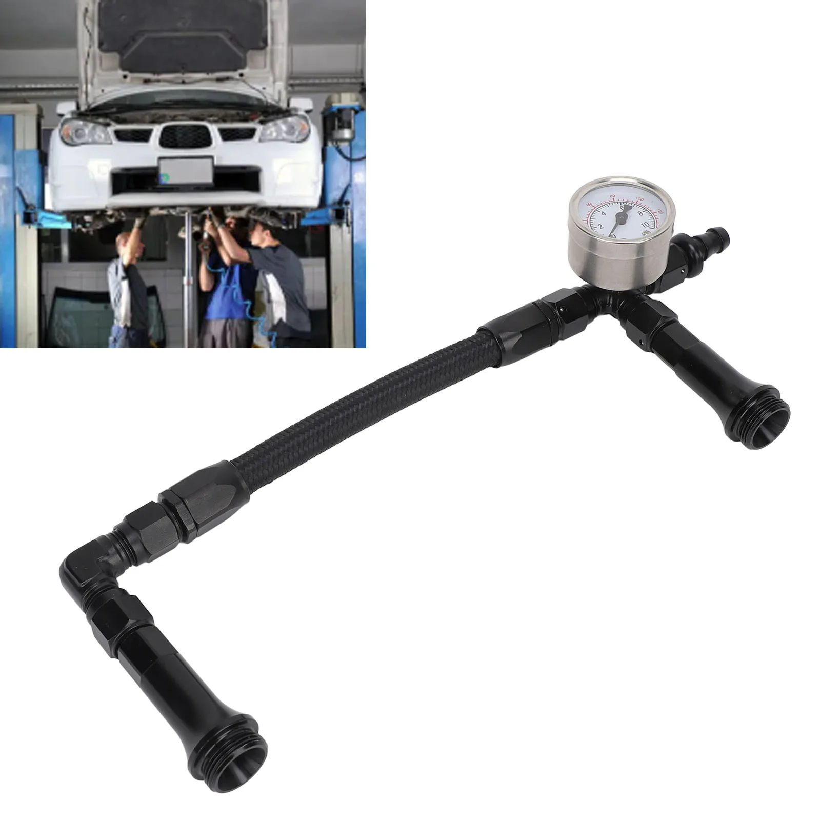 Fuel Line with Pressure Gauge Dual Feed Smooth Fuel Flow Professional for Any 4150 Base Carbohydrate