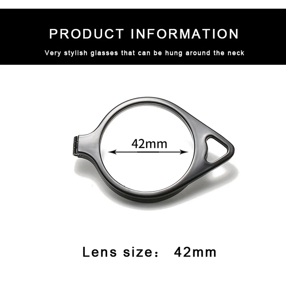 Portable Folding Reading Glasses Women Men Retro Presbyopic Eyeglasses Foldable Hanging Neck Glasses +1.00~+4.00 4