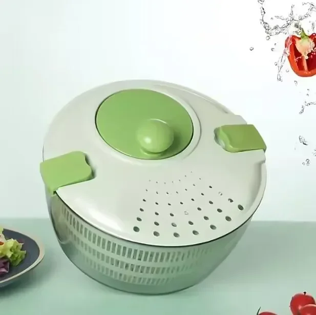 Vegetable Dehydrator Electric Quick Cleaning Dryer Household Large Capacity Dehydrator Kitchen Gadget Manual Drain Salad Basket