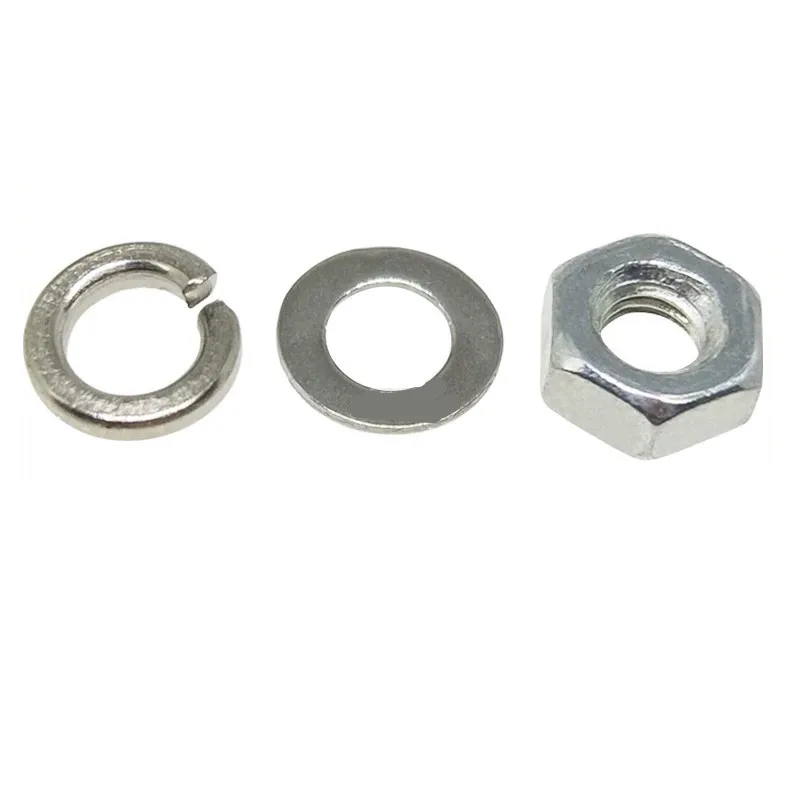 100PCS M3 Nut Hexagon 3mm Inner Diameter Open Gasket Washer