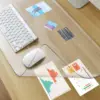 Clear Desk Mat for Keyboard and Mouse, Large Mouse Pad , Desk Protector Mat with Round Edge for Office and Home Desktop 1