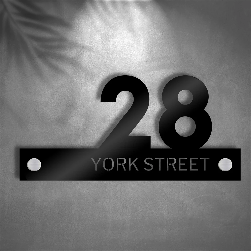House Number Signs House Numbers Number Plate House Wall Plaques Personalized Custom made Laser Cut Acrylic House Number Sign