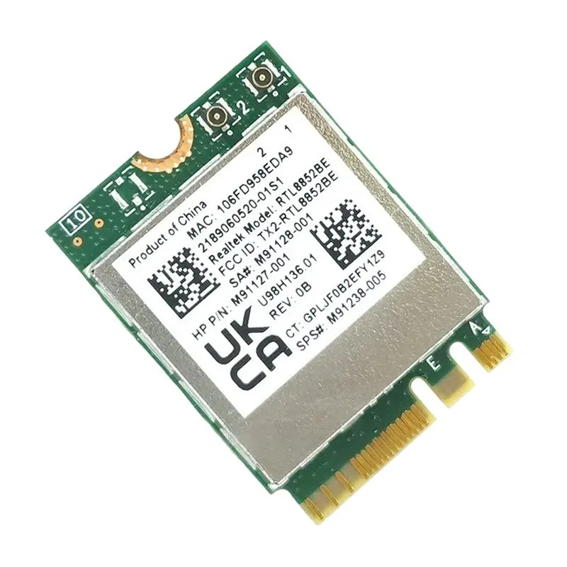 AX1800 RTL8852BE 무선 WIFI 카드 내장 안테나 802.11Ax WIFI6 듀얼 밴드 2.4G+ 5G 블루투스 5.2 WLAN