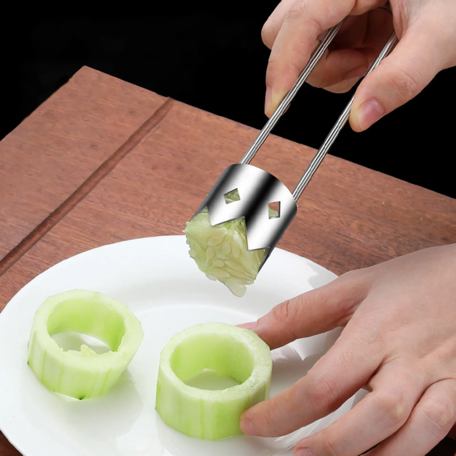 Stainless Steel Fruit Corer Apple Pear Corer Fruit Seed Core Remover Slicer Knife Kitchen Vegetable Gadgets