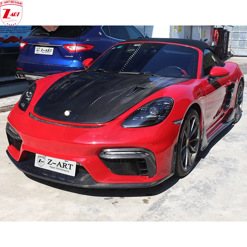 2016-2020 Z-Art 718 Gt4 Body Kit Per Boxster Aerokit In Fibra Di Carbonio Per Cayman Retrofit Body Kit Per Porsche 718 Facelift Body Kit