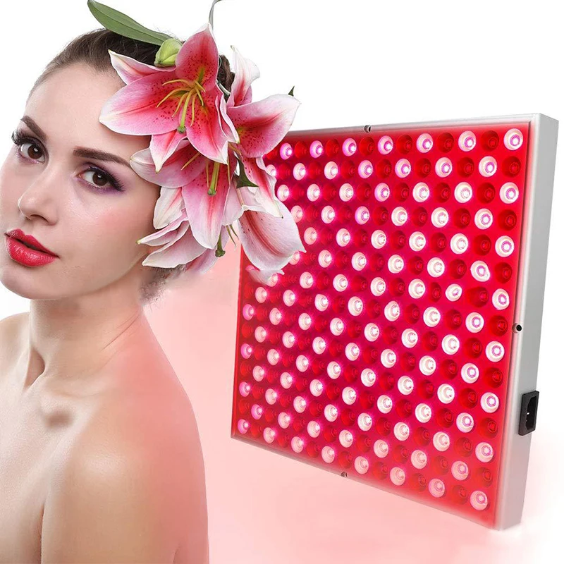 Red Light Therapy Panel 225 LED Red Light Therapy Panel Lamp 660nm 850nm Red Light For Body Pain Relief Blood Circulation Skin Beauty Massaging Lamp