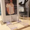 Acrylic File Sorter, Clear File Holder Acrylic Desk Organizer, Sturdy Desktop File Organizer File Folder Holder Rack 5