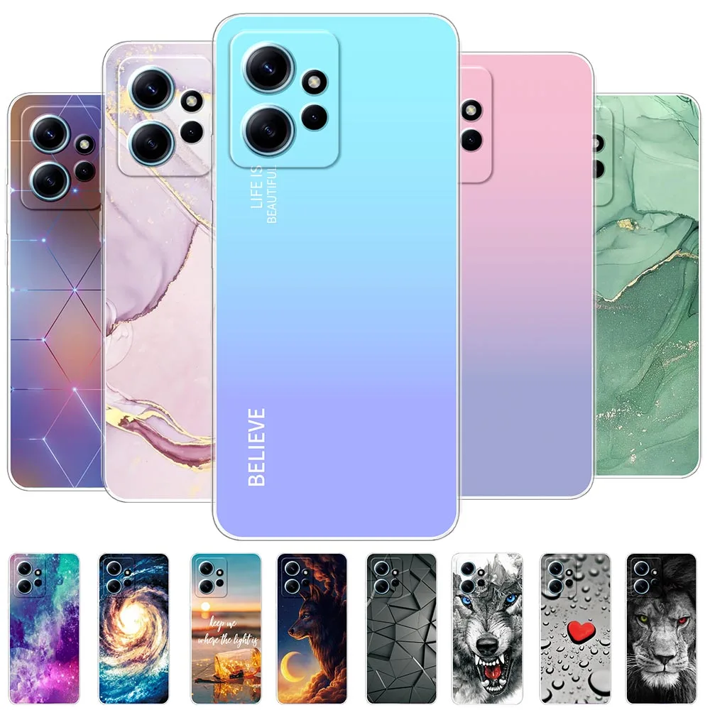 Per Redmi Note 12 4G Custodia Trasparente Paraurti Coque Cover Per Redmi Note 12 5G Custodia Morbida In Silicone Per Xiaomi Redmi Note 12 4G Fundas