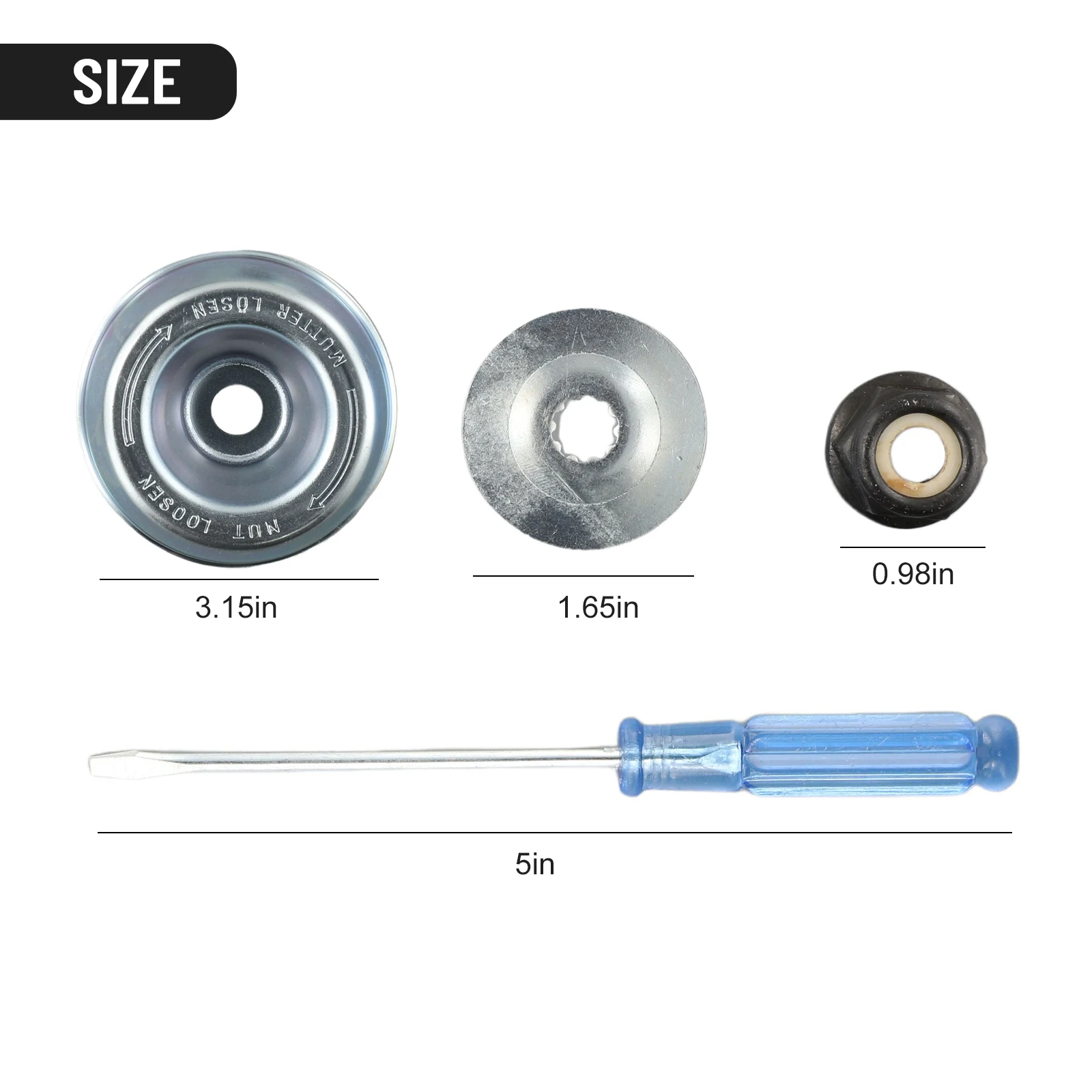 5 Pz Per Stihl Lama Tosaerba Collare Dado Lama Triangolare Lama Per Sega Decespugliatore Lama Per Decespugliatore Rondella Di Spinta Piastra Rider