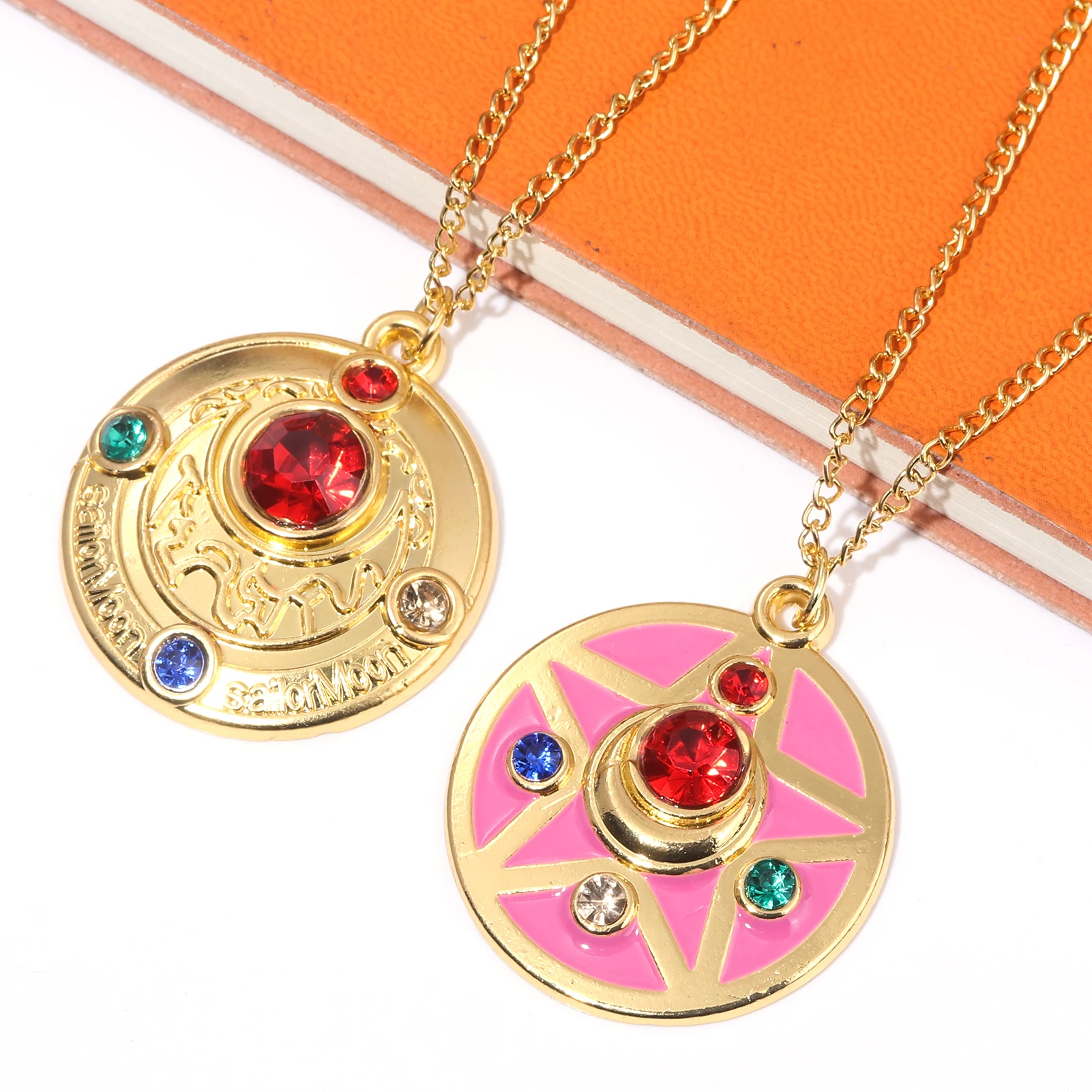 Puella magi madoka magica schlüssel bund halskette sakura rosa liebe schlüssel bund kinomoto fünfzackiger stern anhänger halsband schmuck geschenk – Detail 4