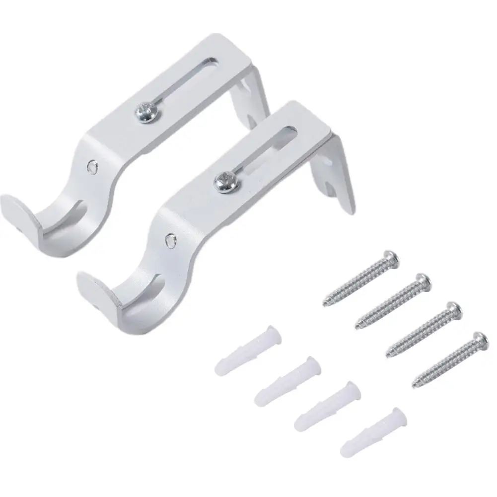 NEW Curtain Rod Holder Portable Single Rod Bracket For WallCurtain Rod Bracket Curtain Rod Support Hanger For 1inch Curtain Rod