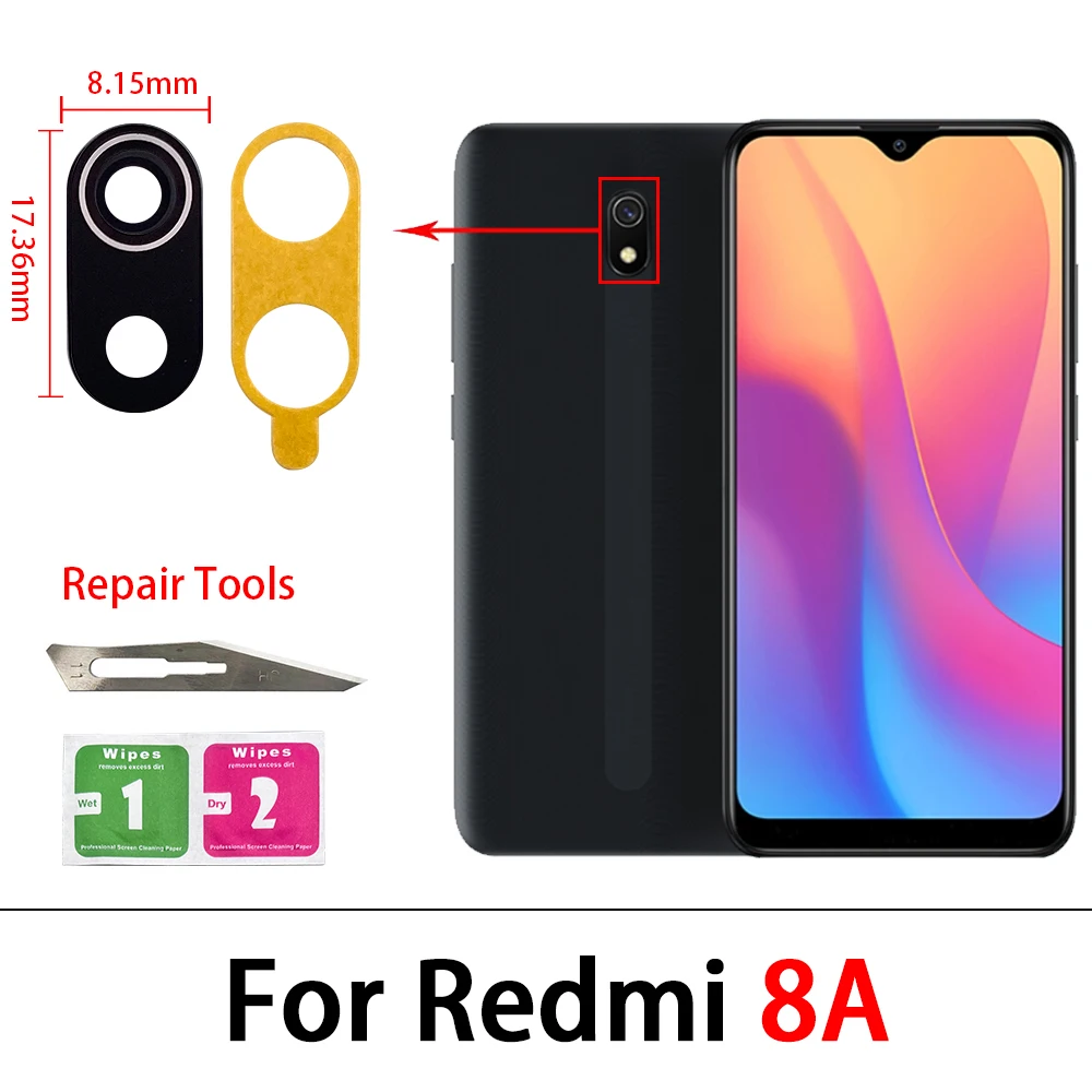 Durable Rear Camera Glass Lens Cover with Adhesive Strip