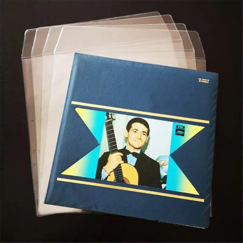 5 개/가방 두꺼운 PVC 소재 외부 슬리브 기록 보호 가방 커버 12 인치 비닐 레코드 컨테이너