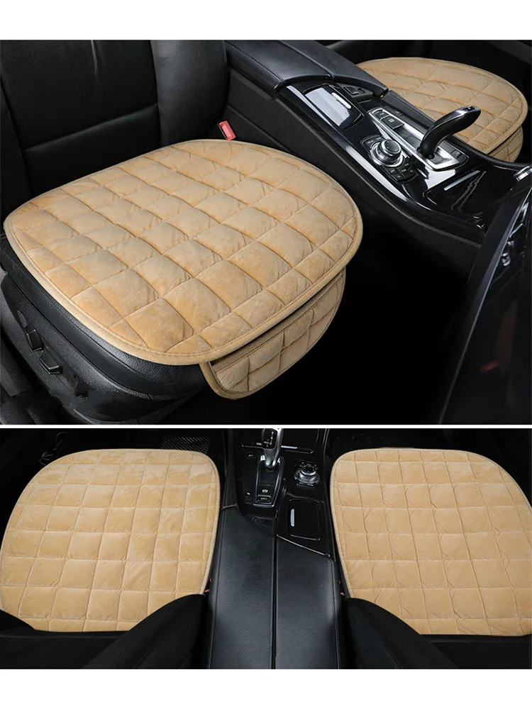 자동차 시트 커버 SEAMETAL 차량 시트 커버 - 스크래치 방지, 내마모성 보호, PU 가죽, 통기성 패드 11 범용 겨울 따뜻한 카시트 커버 쿠션, 미끄럼 방지 앞 의자 시트 통기성 패드, 차량용 보호대 시트 커버