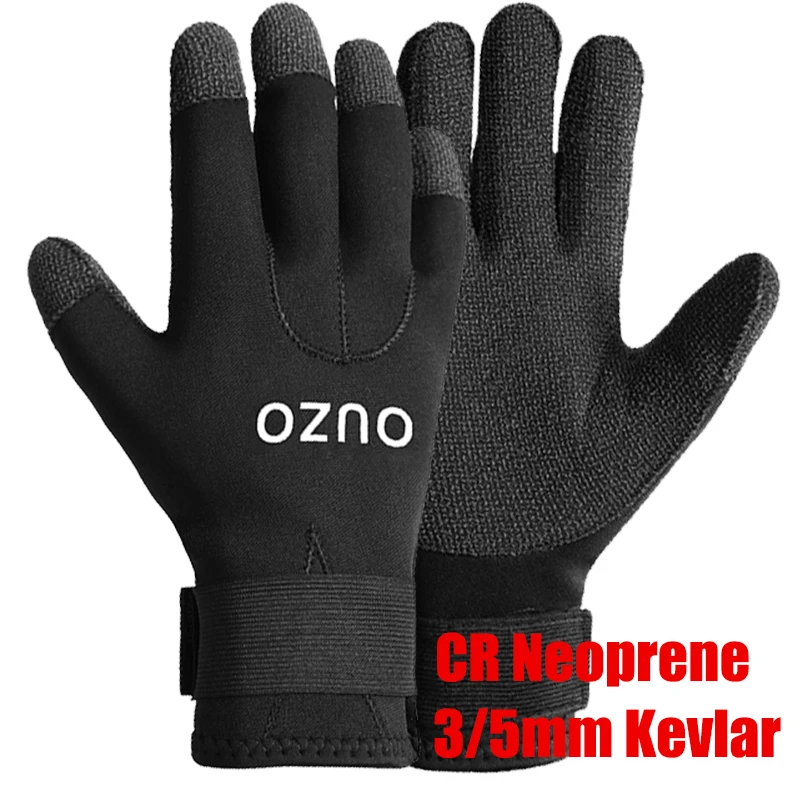 Heavy Duty Kevlar Gloves 3mm/5mm Neoprene Spearfishing Glove Scuba Diving  Anti-skid for Free  Kayaking