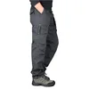Spring Autumn Tactical Cargo Pants Men Fashion Military Man Trousers Long Warm Cotton Khaki Cargo Pants For Man 3