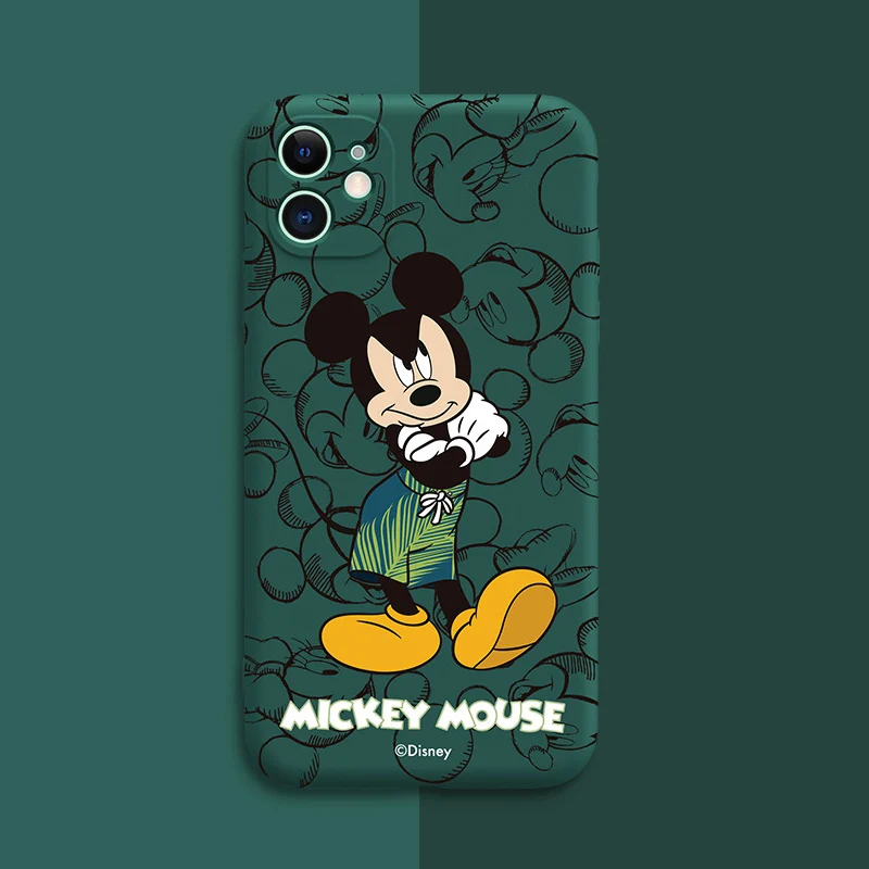 Disney Mickey Anime Phone Case For iPhone 11 12 Pro MAX Mini 13 Pro MAX 6 6S 7 8 Plus X XS MAX XR SE 2020 Cute TPU Fund Cover iphone se phone case