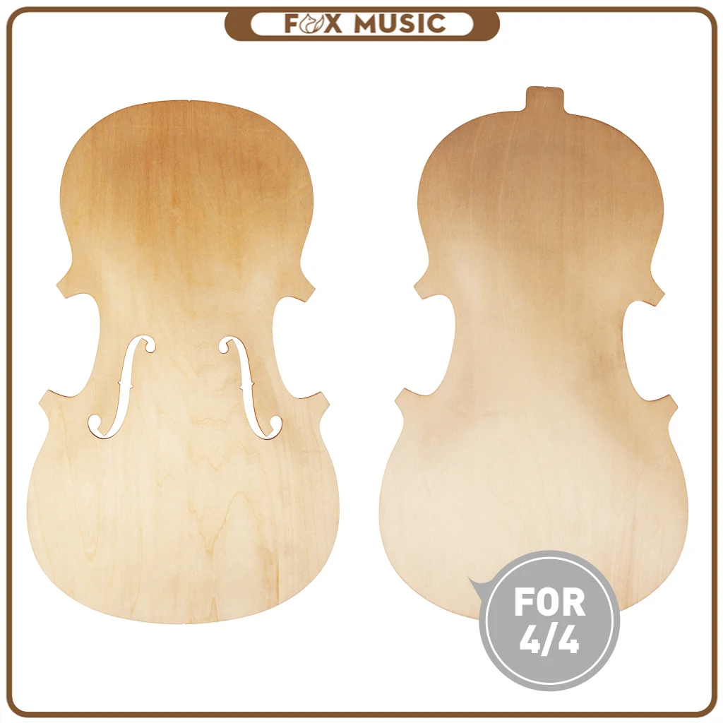 

1 SET Violin DIY KIT Top And Back Unfinished Violin Parts For 4/4 Size Acoustic Violin Parts Accessories Making Repair
