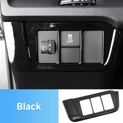 Deluxe ABS Headlight Adjustment Knob Cover Trim Sticker (Black)