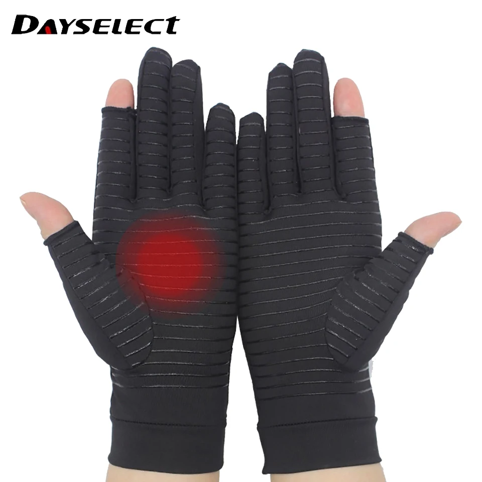 

1Pair Copper Arthritis Gloves for Hand Pain Relief,Rheumatoid Osteoarthritis,Swelling,Carpal Tunnel,Arthritis Compression Gloves