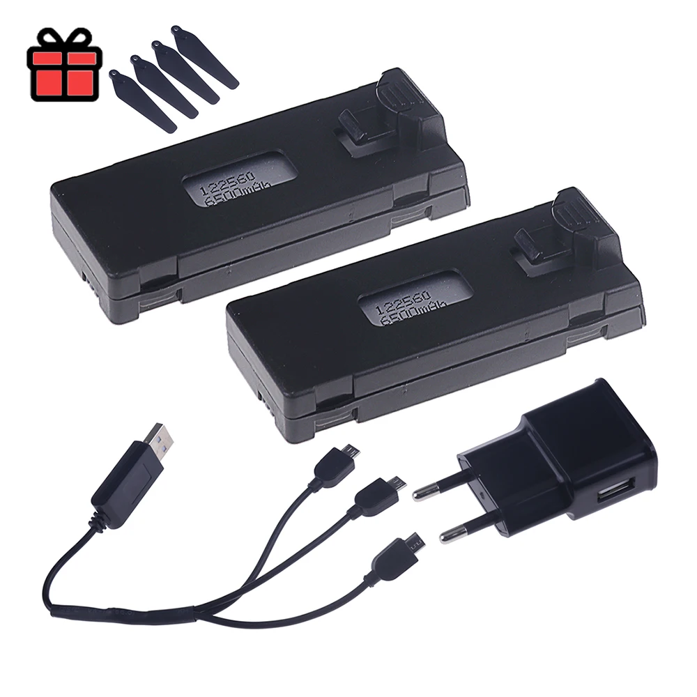 ตัวเลือกสินค้า แบตเตอรี่ชาร์จได้ 3.7V 6500mAh สำหรับโดรน RC
