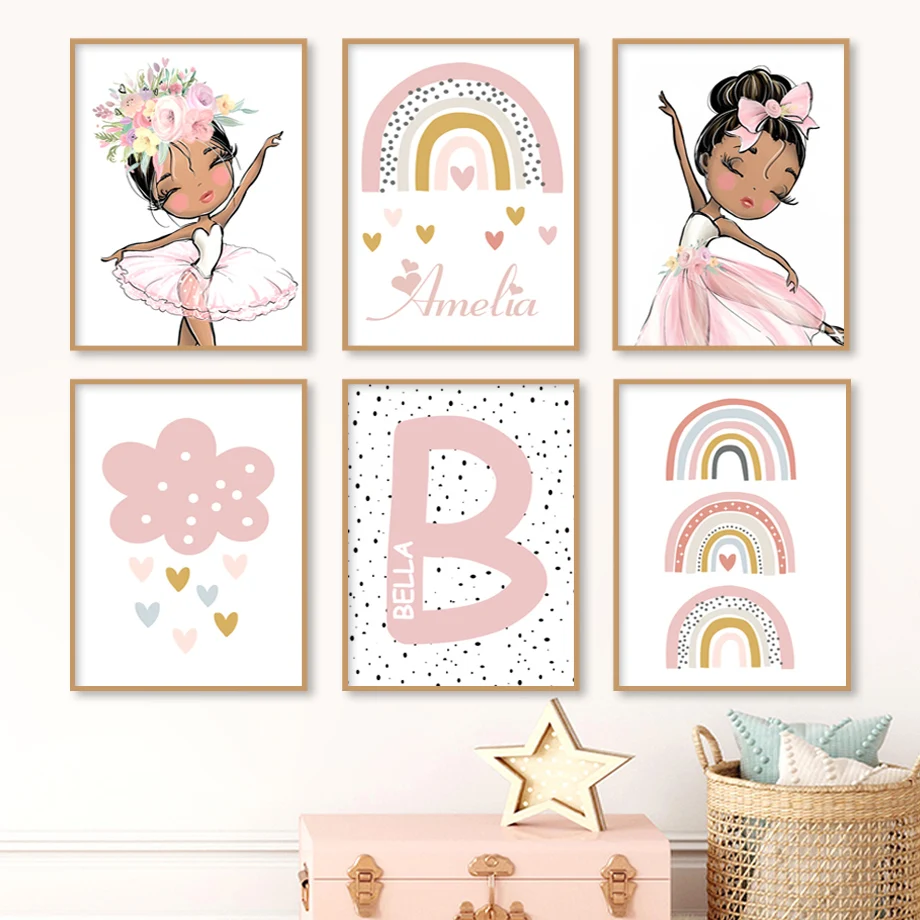 https://ae01.alicdn.com/kf/S6b64181e3a6a4a1094c951b134527336J/Cute-Little-Black-Girl-Dancing-Rainbow-Cloud-Pink-Wall-Art-Canvas-Painting-And-Prints-Wall-Pictures.jpg