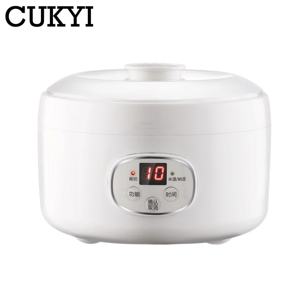 CUKYI Multifunctional Household Enzyme Machine Electric Yogurt Maker Glass Liner Rice Wine Natto DIY