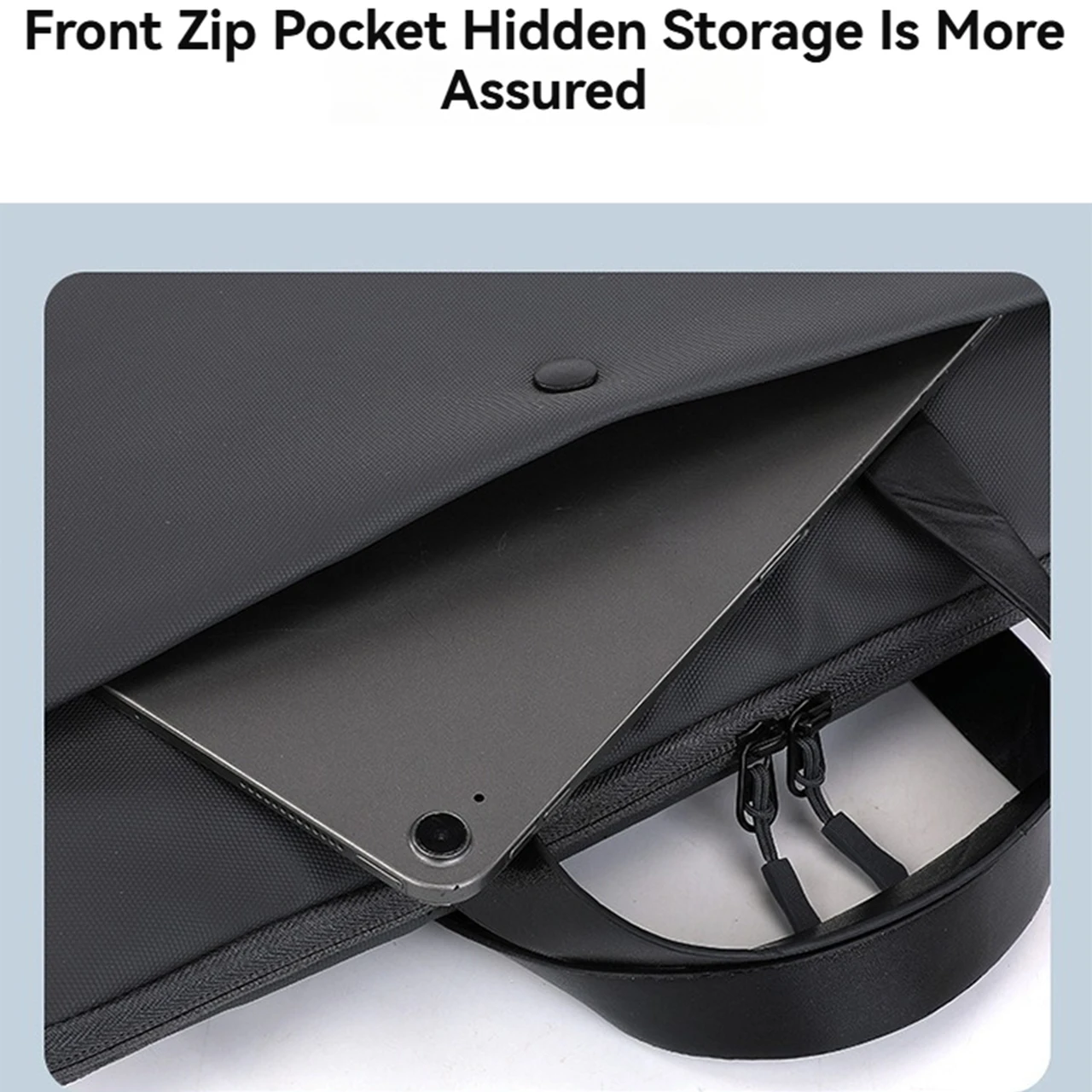 Borsa per laptop Borse per notebook da 15,6 pollici per MacBook Air Pro 15 16 Custodia portatile Borsa a tracolla per computer Valigetta impermeabile - immagine 3