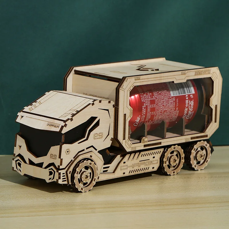 Копилка-для-денег-высокая-сложность-грузовик-самодельный-грузовик-копилка-3d-Деревянный-пазл-головоломка-для-взрослых-и-детей-подарок