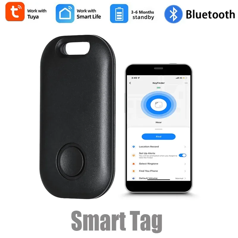Tuya Smart Finder GPS Tracker Keychain Anti Lost Alarm&find Things Easily Wireless Location Tracker Tag 2-way Search Key Finder gps tracker gps locator key finder anti lost tracker anti lost alarm