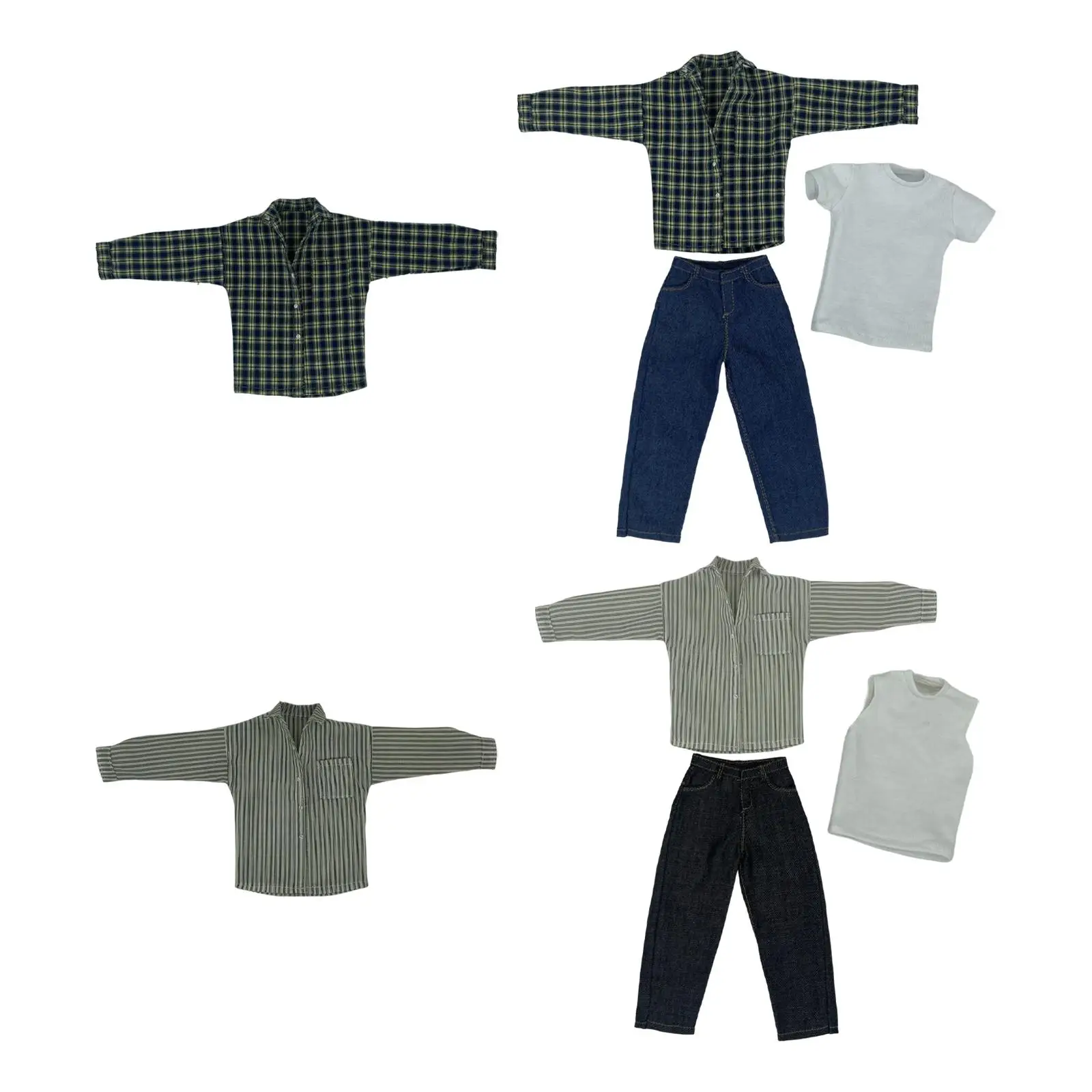

Fashion 1/6 Scale Male Figure Doll Clothes Men Figures Doll Clothing Handmade Male Shirt for 12" Men Figures Accs Clothing