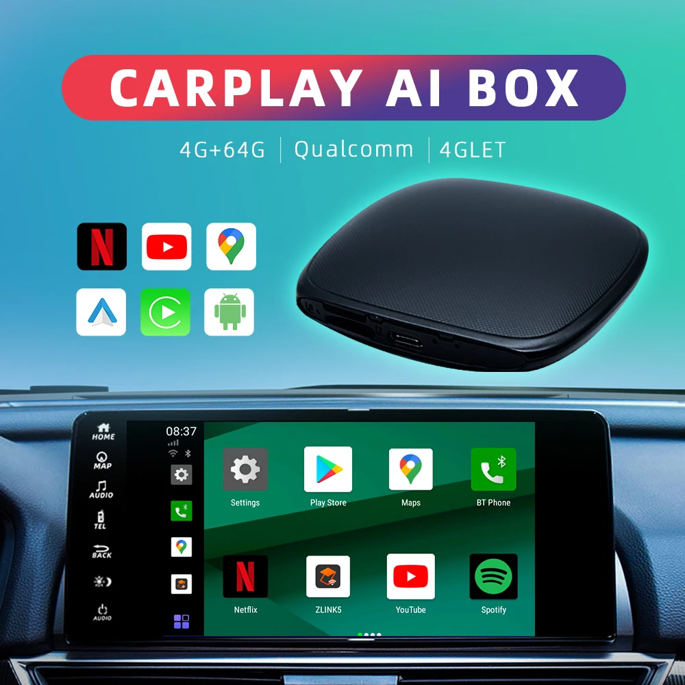 Carplay Ai Box Wireless Carplay Bluetooth Ios Adapter Android Auto Tv Box 9 0 4 64g For Audi Volkswagen Mercedes Ford Skoda Car Radios Aliexpress