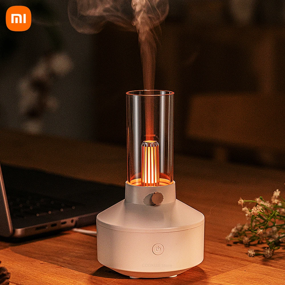 

Увлажнитель воздуха Xiaomi в стиле ретро с лампой на свечах, керосиновая лампа, аромадиффузор, увлажнитель воздуха с USB, ультразвуковой диффузор эфирного масла