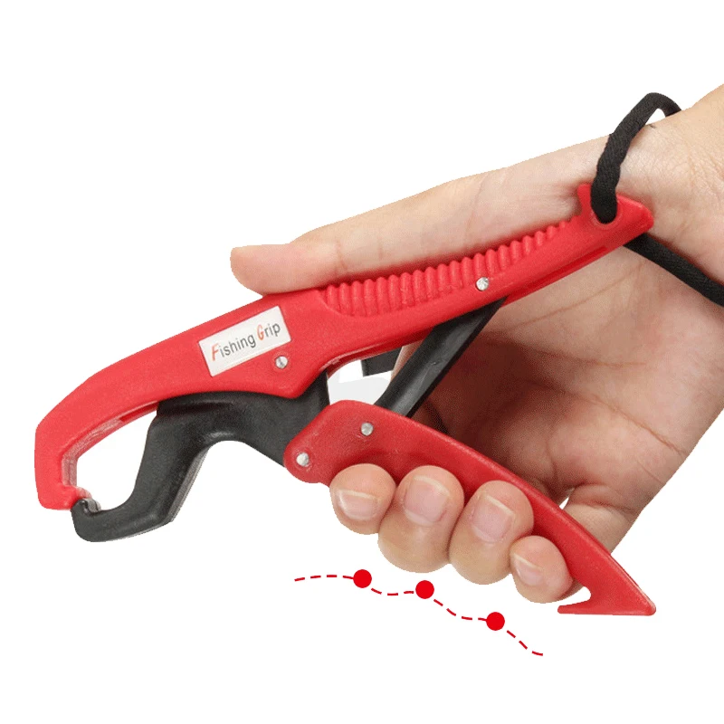 Mascotte Fish Grabber Pinza Controller Abs Grip Tackle Holder Fish Clamp Pinza Da Pesca In Plastica Attrezzo Per Attrezzi Con Corda Regolabile