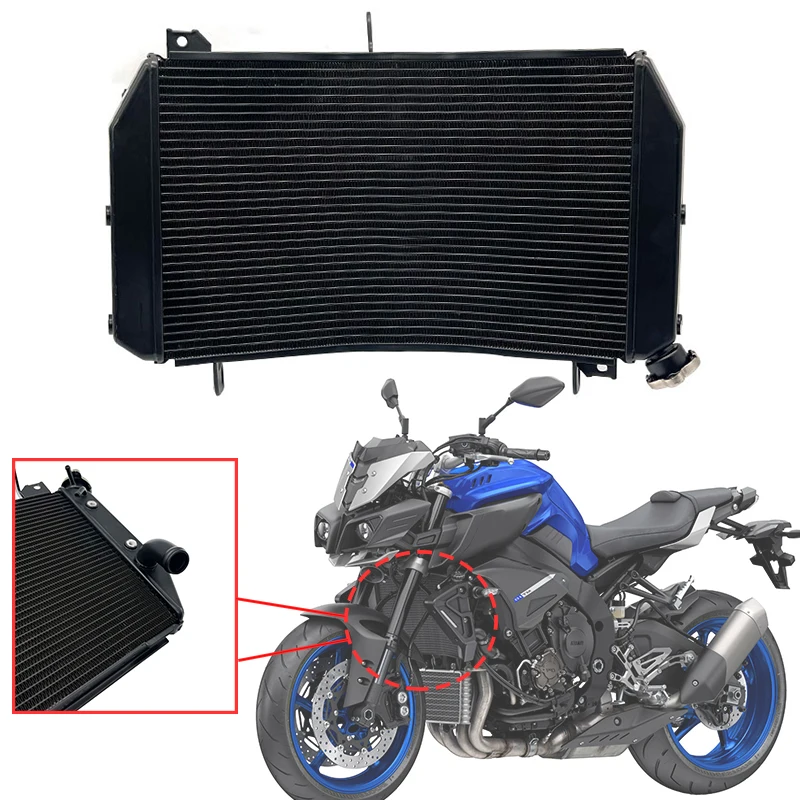 Fit for Yamaha MT 10 MT10 2016 2021 YZF R1 2015 2022 Motorcycle Cooling Part Accessories Radiator Water Cool 2018 2019 2020 2021