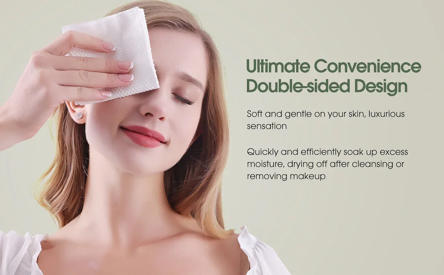 Description Picture 6 of item100pcs Disposable Face Wash Towel Extractable Cotton Soft Towel Cotton Beauty Salon Cleansing Face Wipe Towel Towel