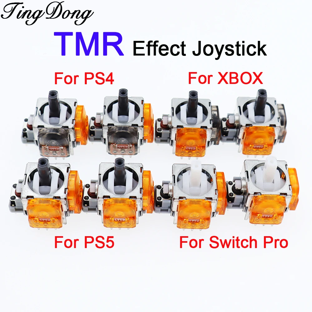 2-10Pcs 3D 아날로그 스틱 교체용 TMR 효과 조이스틱 PS5 PS4 Xbox 시리즈 S 스위치 프로 컨트롤러 업그레이드 게임 액세서리