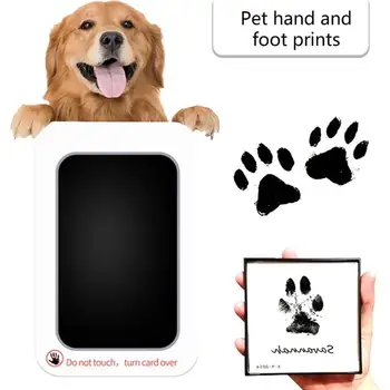 Kit per Impronte di Zampe di Animali Domestici, per Gatti e Cani, Tampone d'Inchiostro Non Tossico Senza Contatto per Ricordi Commemorativi