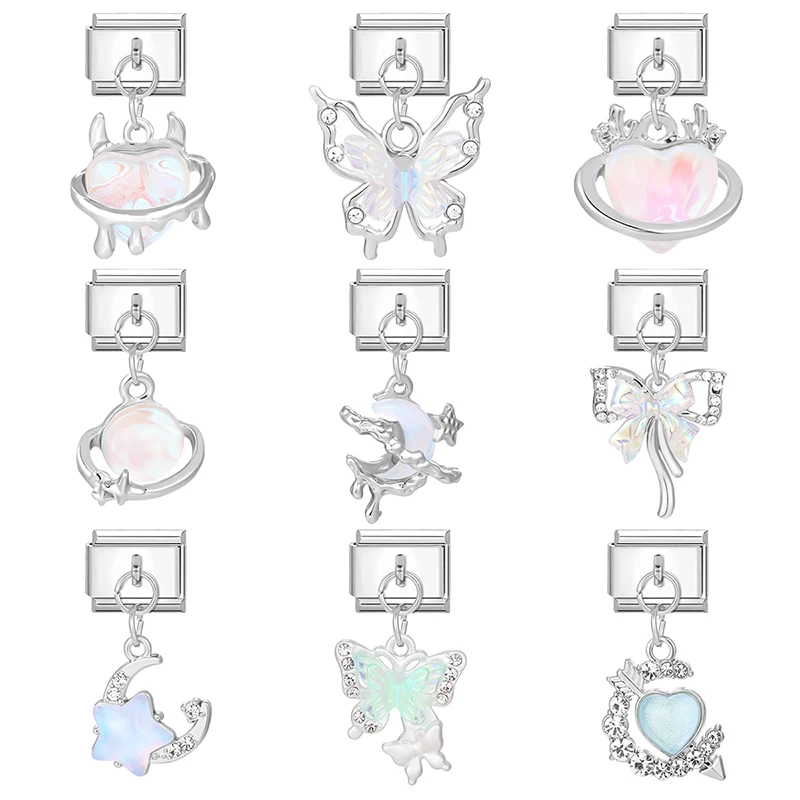 Youvelst Fashion Pendant Charm Butterfly Planet Moon Italian