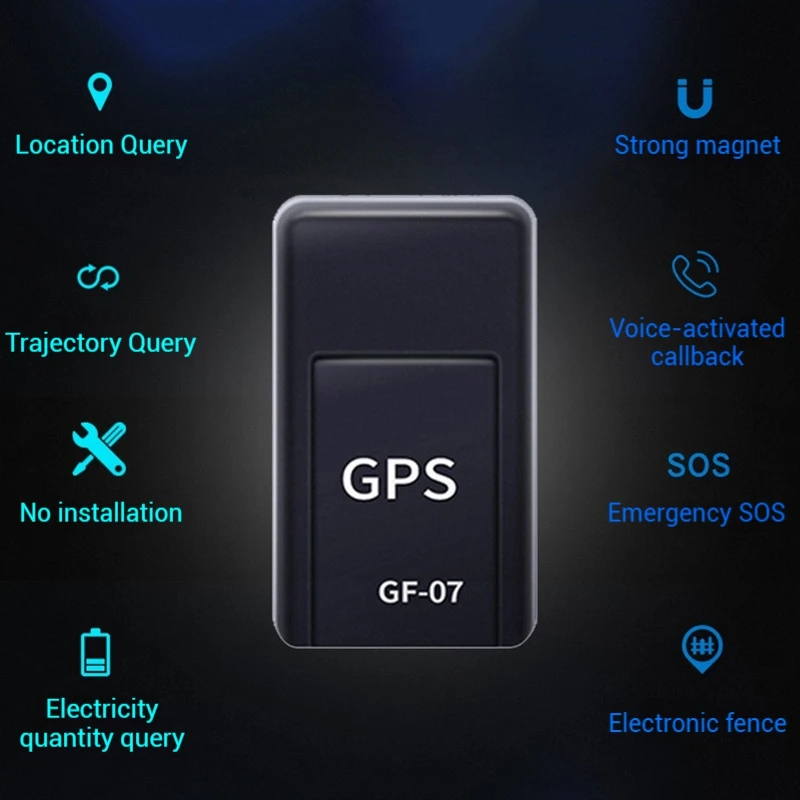 GPS Tracker GPS Tracker Real Time Tracking Anti Lost Locator Mini Tracking Device Pet Locator SIM Message Positioner for Child Bag Pets Car