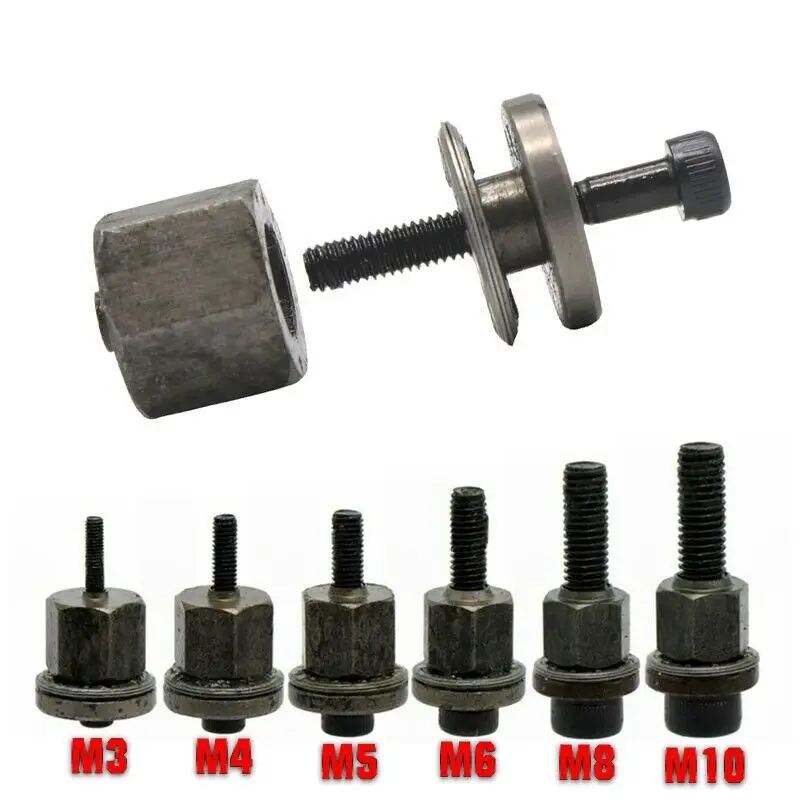 1PC M3 M4 M5 M6 M8 M10 Hand Rivet Nut Gun Head Nuts Simple installation Riveter Rivnut Tool Accessory For Nuts wanyifa titanium nuts m5 m6 m8 hex nut for bike motorcycle car boat