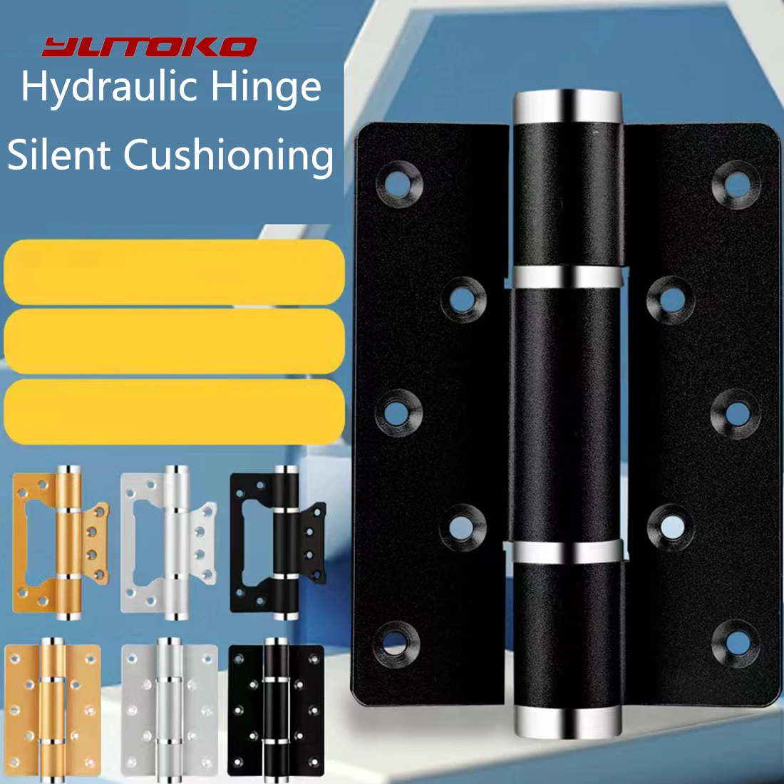 

YUTOKO Invisible Hydraulic Door Hinges Automatic Door Closing Buffer Damping Hidden Spring Door Hinges