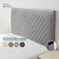 Housse de tête de lit épaisse, housse de protection contre la poussière, Super douce, couleur unie, couvre-tête Quilte 6