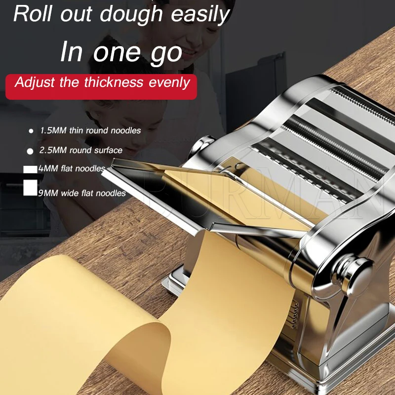 Electric Noodle Dumpling Wrapper Maker Machine Pasta Noodle Machine Commercial Household Stainless Steel Press